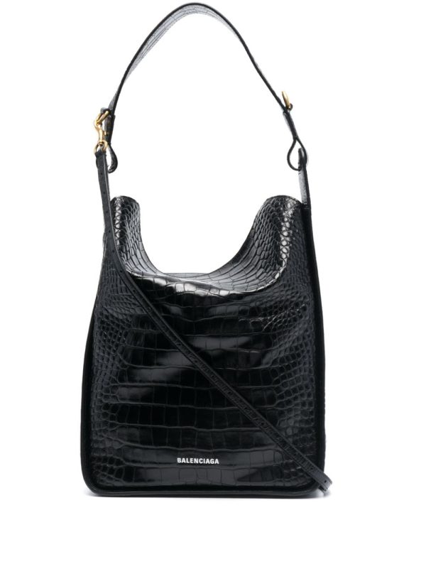 Balenciaga Crush denim shoulder bag