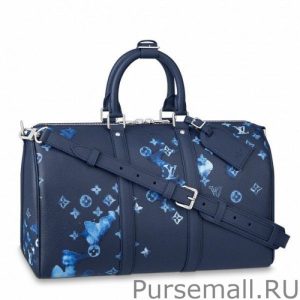 Keepall Bandouliere 40 Ink Watercolor M57845