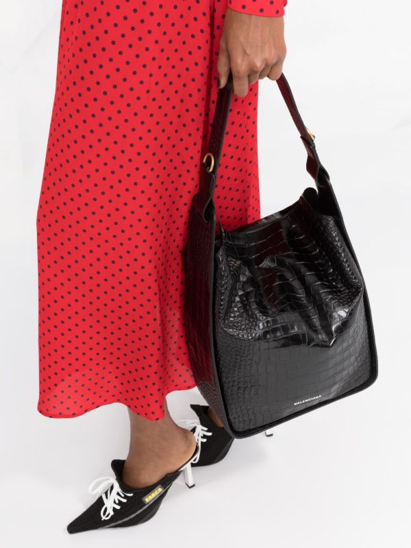 Balenciaga Crush denim shoulder bag - Image 3