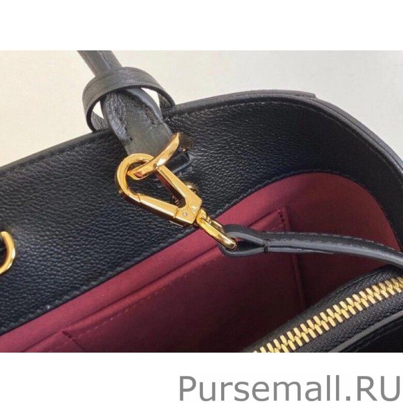 Montaigne MM Bag In Black Leather M45499 - Image 8