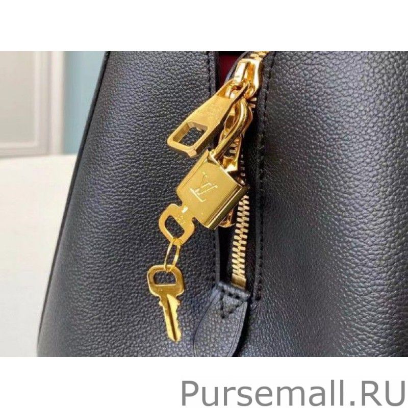 Montaigne MM Bag In Black Leather M45499 - Image 9