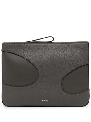 Ferragamo cut-out leather laptop bag