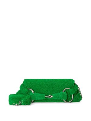 Gucci medium Horsebit shearling shoulder bag
