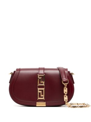 Versace Greca Goddess leather shoulder bag