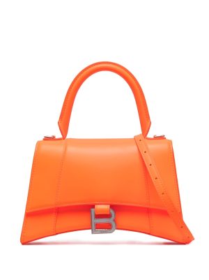 Balenciaga Hourglass small leather top handle bag