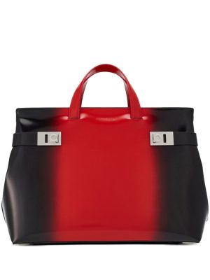Ferragamo airbrush-effect leather tote
