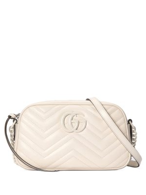 Gucci logo-plaque matelassé-effect shoulder bag