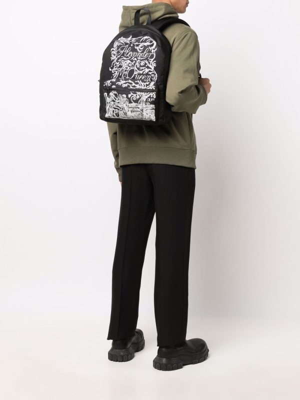 Alexander McQueen abstract-print backpack - Image 5