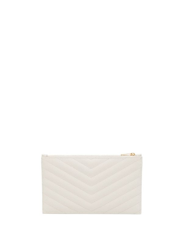 Saint Laurent Cassandre Matelassé zip-fastening pouch - Image 2