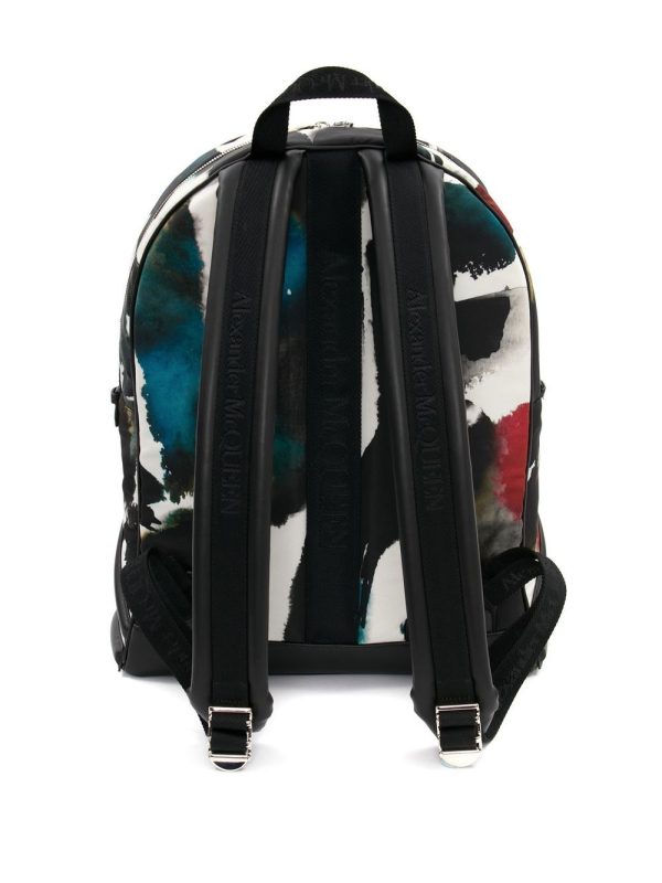 Alexander McQueen abstract-print backpack - Image 4