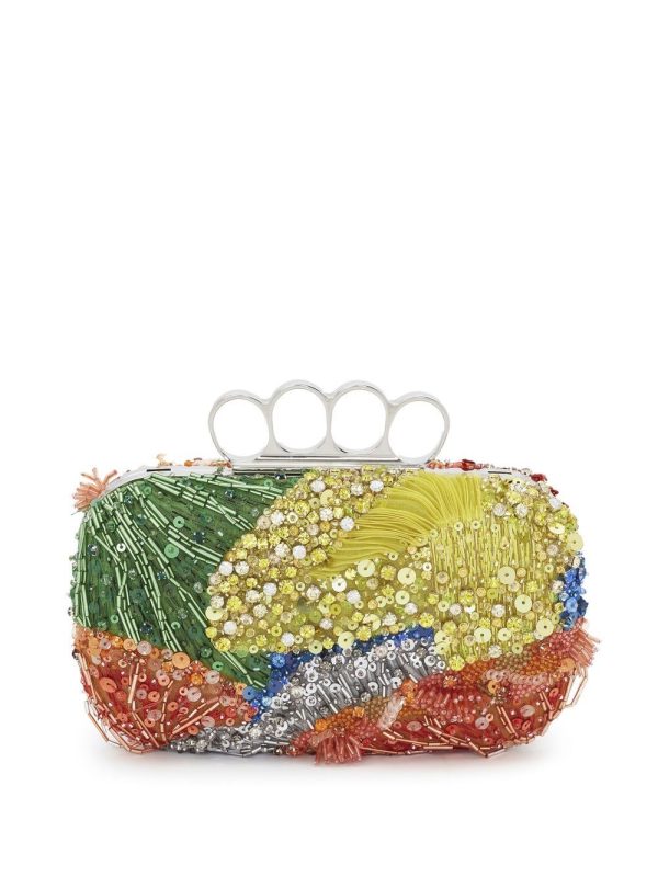 Alexander McQueen beaded knuckleduster clutch bag - Image 5