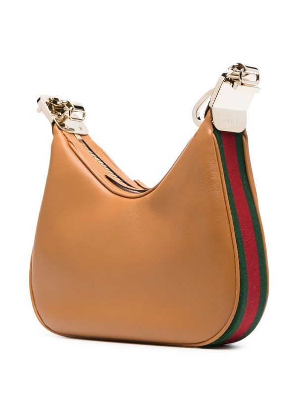 Gucci Web-trim leather shoulder bag - Image 3