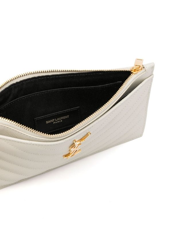 Saint Laurent Cassandre Matelassé zip-fastening pouch - Image 3