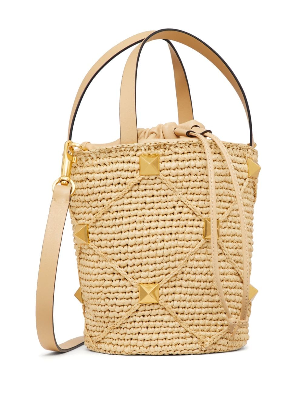 Valentino Garavani Roman Stud interwoven bucket bag - Image 3