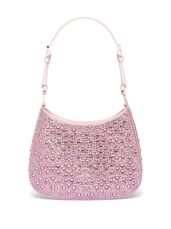 Prada Cleo crystal-embellished shoulder bag - Image 3