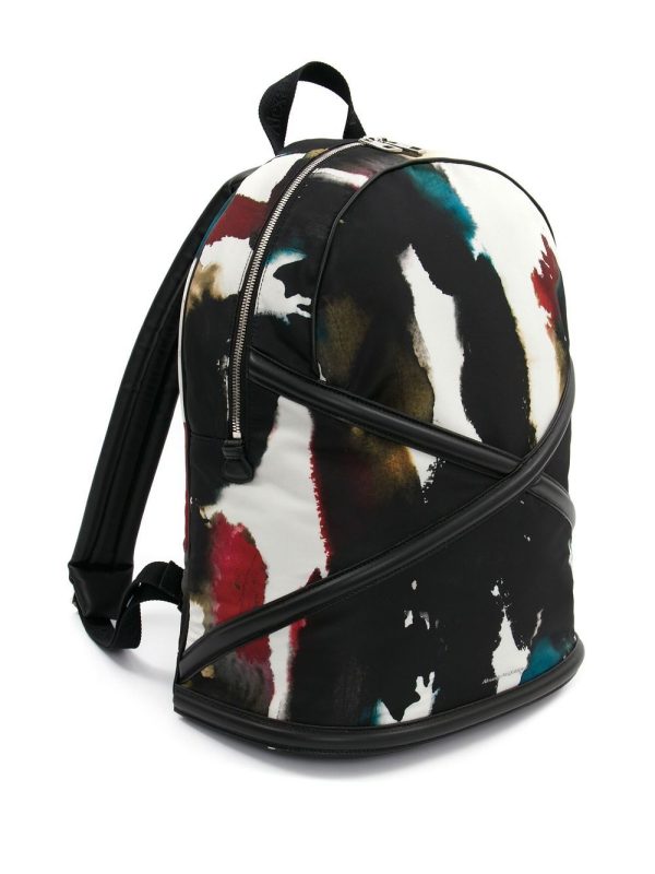 Alexander McQueen abstract-print backpack - Image 3