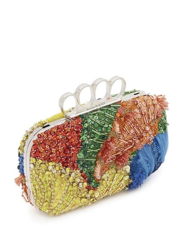 Alexander McQueen beaded knuckleduster clutch bag - Image 4