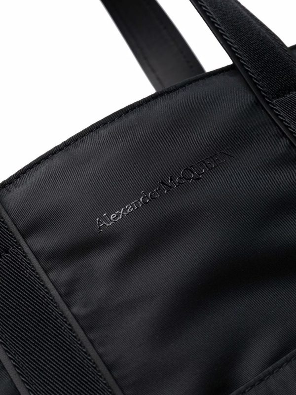 Alexander McQueen logo-embroidered tote - Image 4