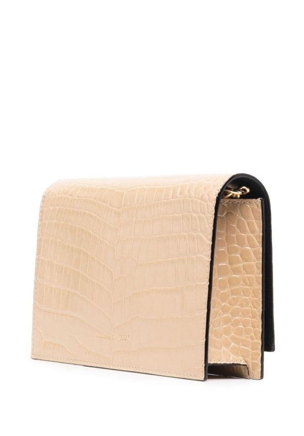 Alexander McQueen crocodile-effect leather shoulder bag - Image 4
