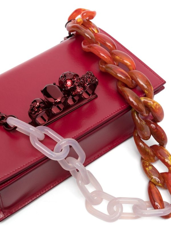 Alexander McQueen Four Ring handle leather shoulder bag - Image 3