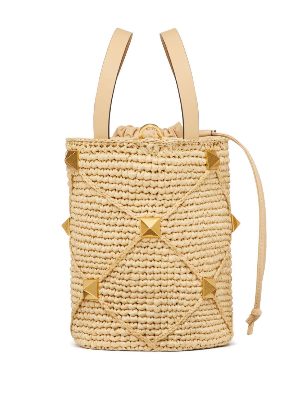 Valentino Garavani Roman Stud interwoven bucket bag - Image 5