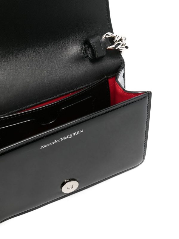 Alexander McQueen Four ring patent-leather tote bag - Image 2