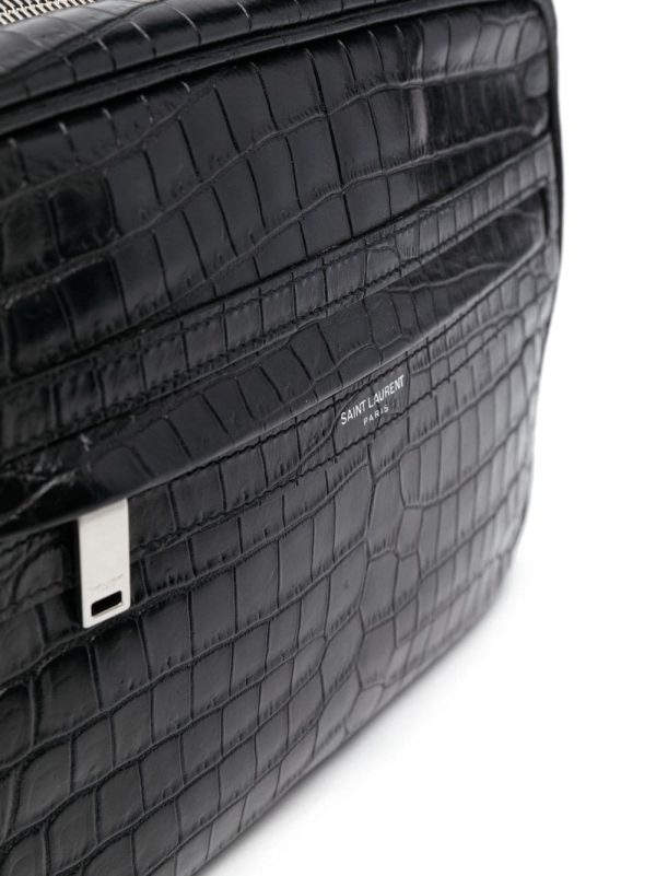 Saint Laurent Camp crocodile-embossed camera bag - Image 4