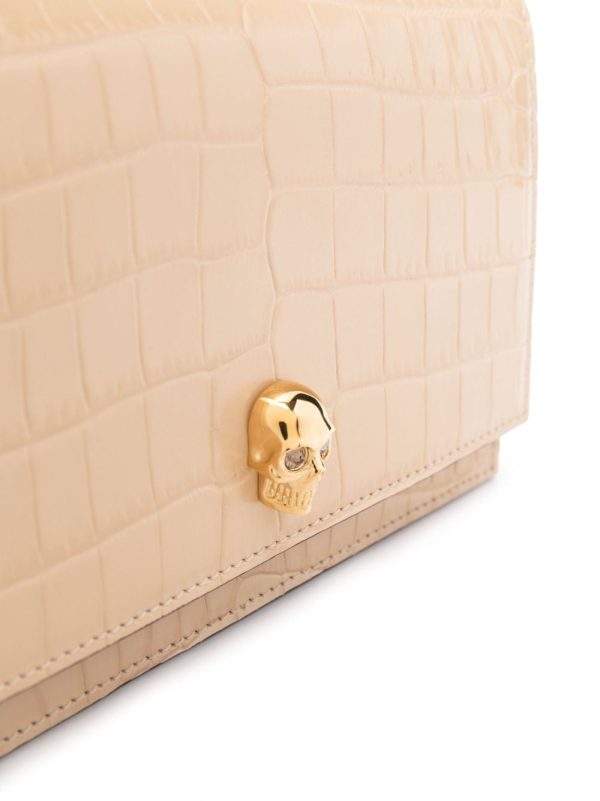 Alexander McQueen crocodile-effect leather shoulder bag - Image 3