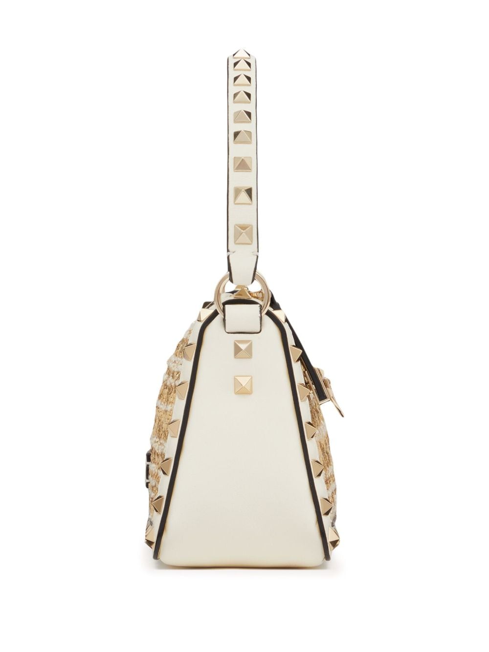 Valentino Garavani small Rockstud bouclé shoulder bag - Image 6