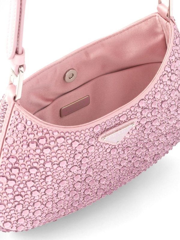 Prada Cleo crystal-embellished shoulder bag - Image 5