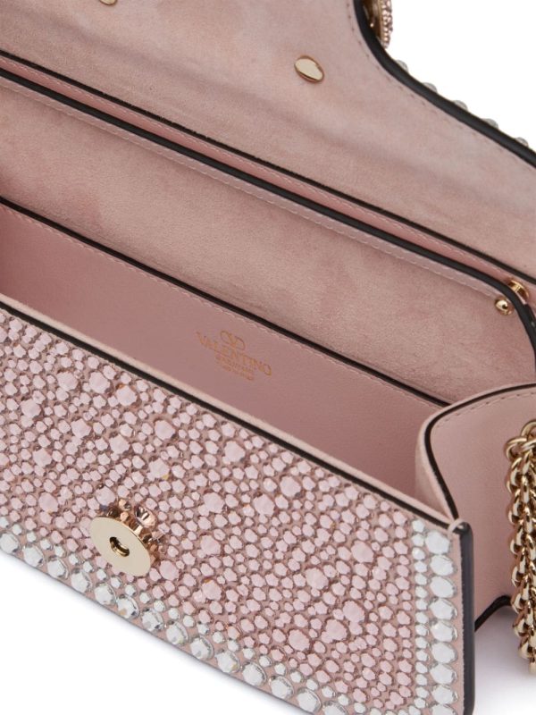 Valentino Garavani small Locò rhinestone-embellished shoulder bag - Image 6