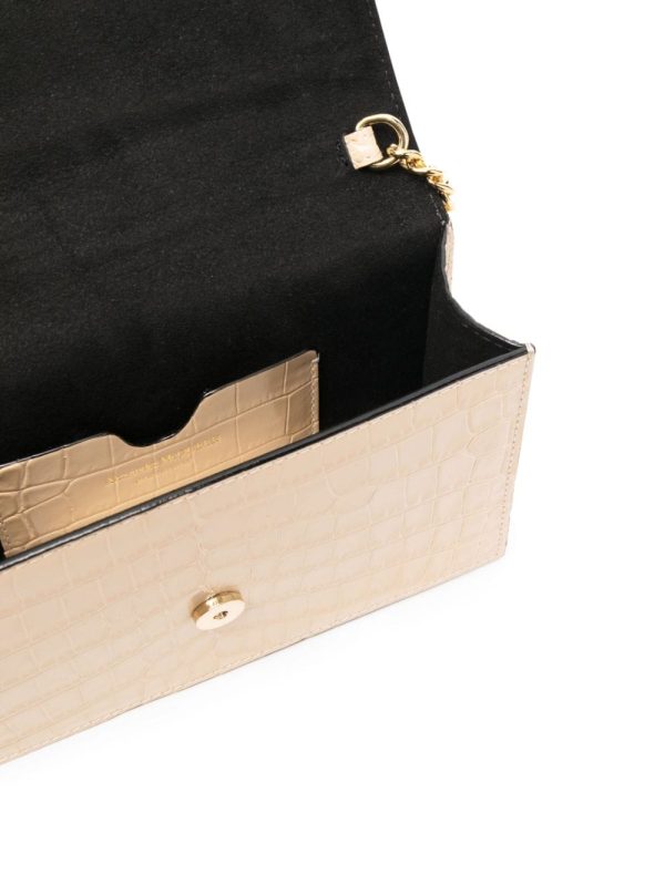 Alexander McQueen crocodile-effect leather shoulder bag - Image 2