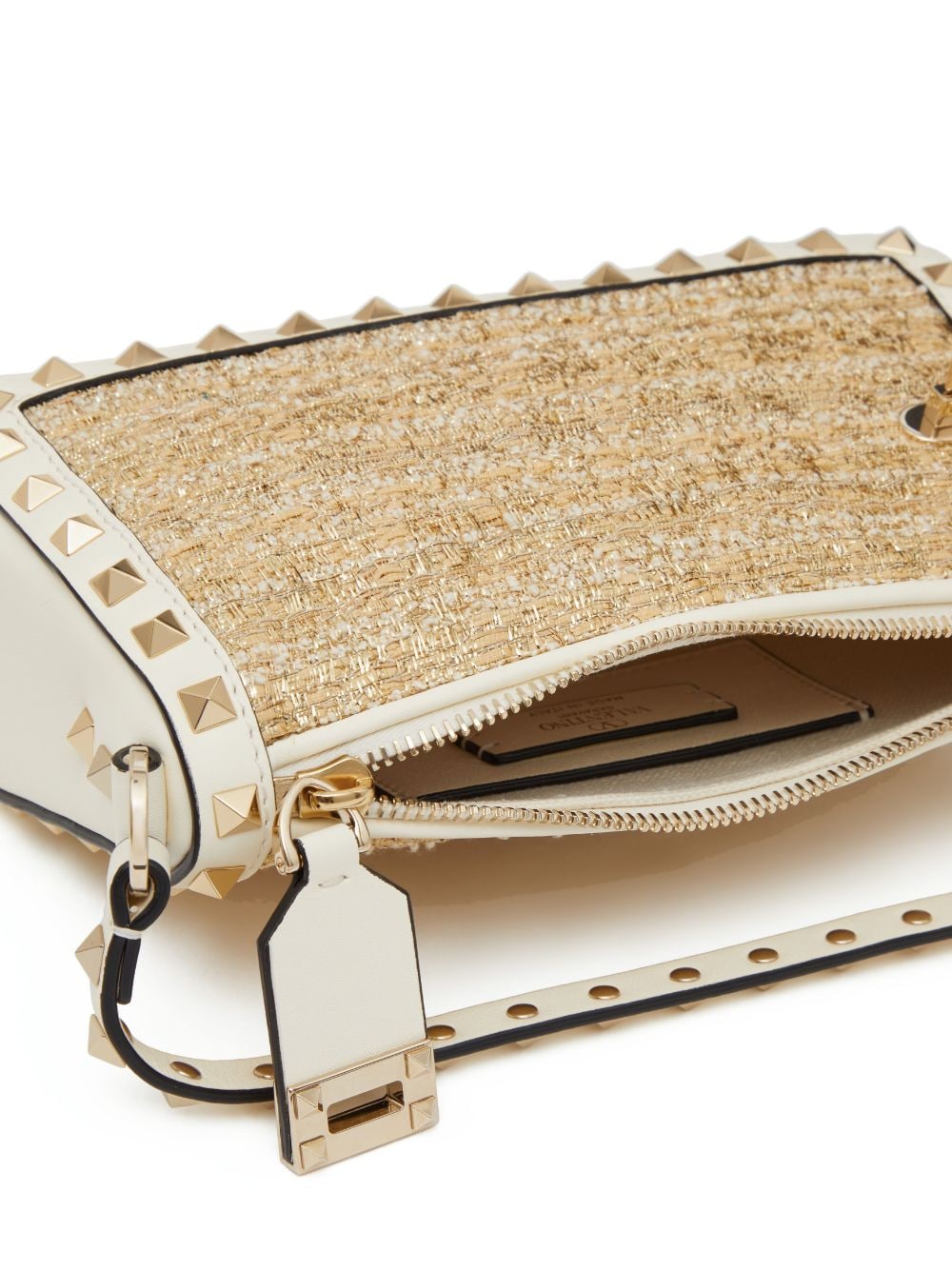Valentino Garavani small Rockstud bouclé shoulder bag - Image 7